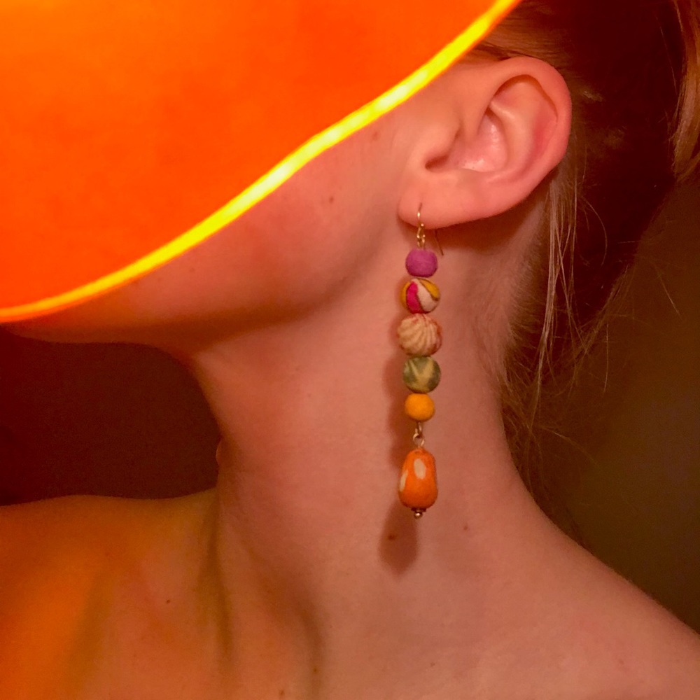 Hand-made earrings that I have too many of!🤭🥰